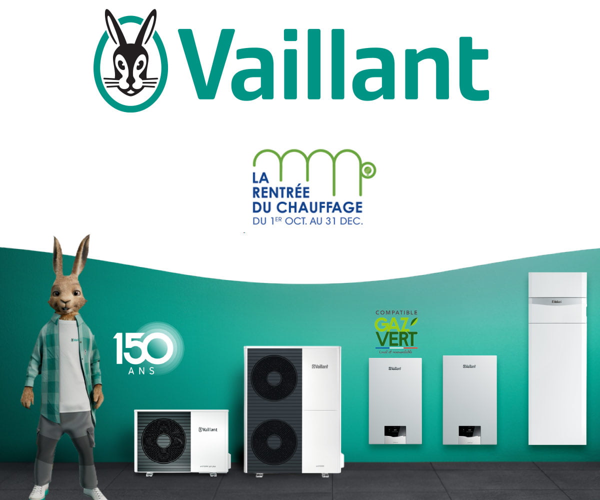 Jusqu'à 200 € TTC VAILLANT GRDF 2024 La rentrée du chauffage