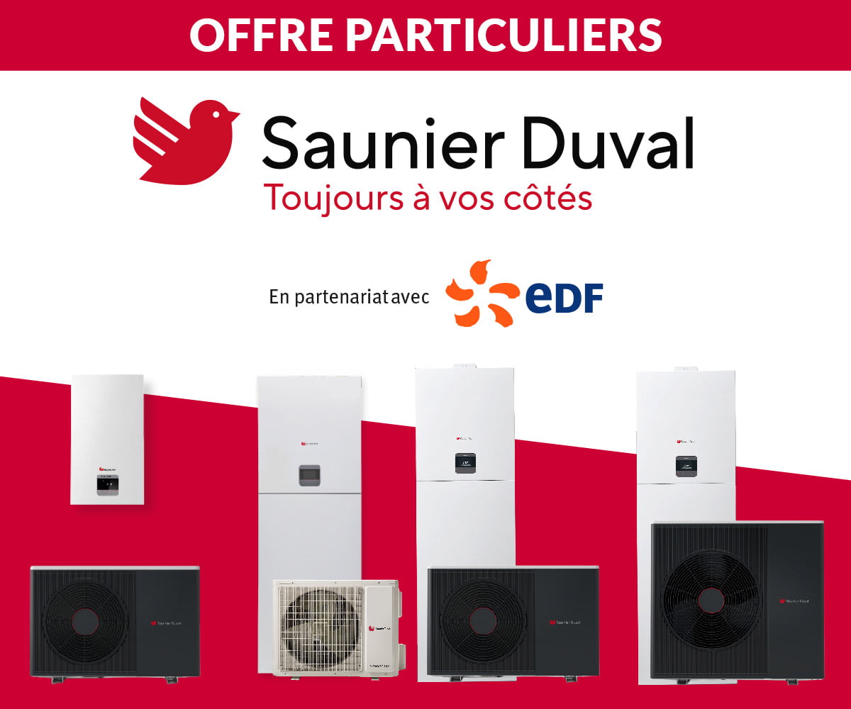 Jusqu'à 250 € TTC Saunier Duval EDF 2026